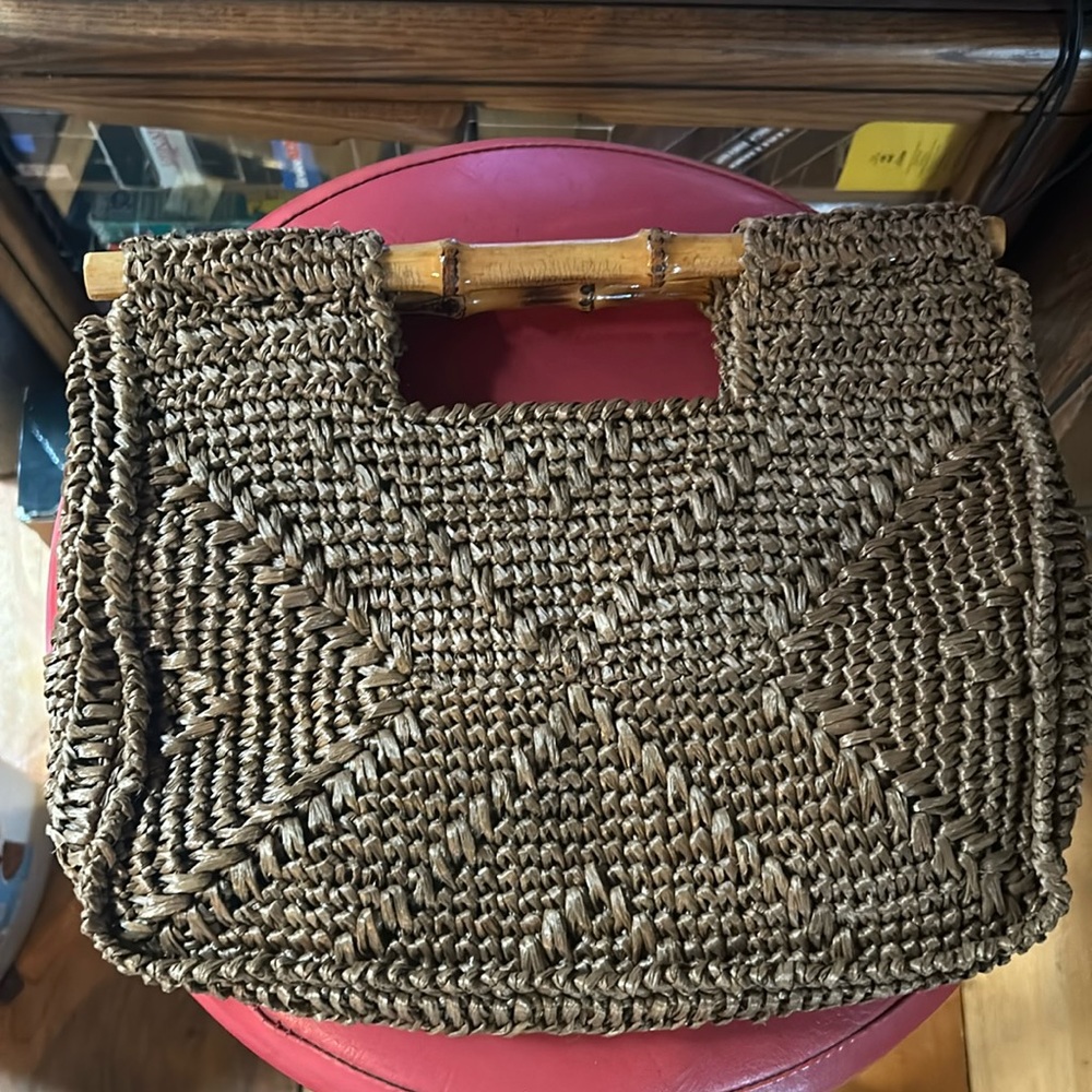 Rattan Bamboo Clutch